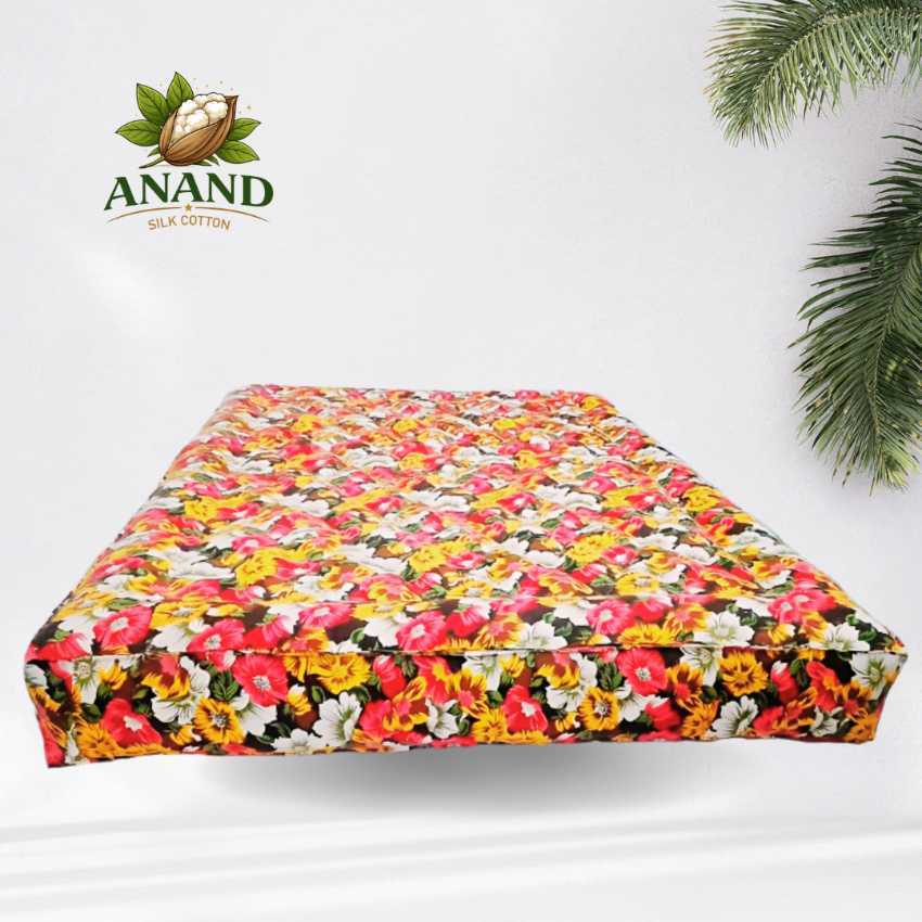 DOUBLE SIZE BED-75X48X6 DIAMOND PATTERN FULLY MACHINE STITCHED