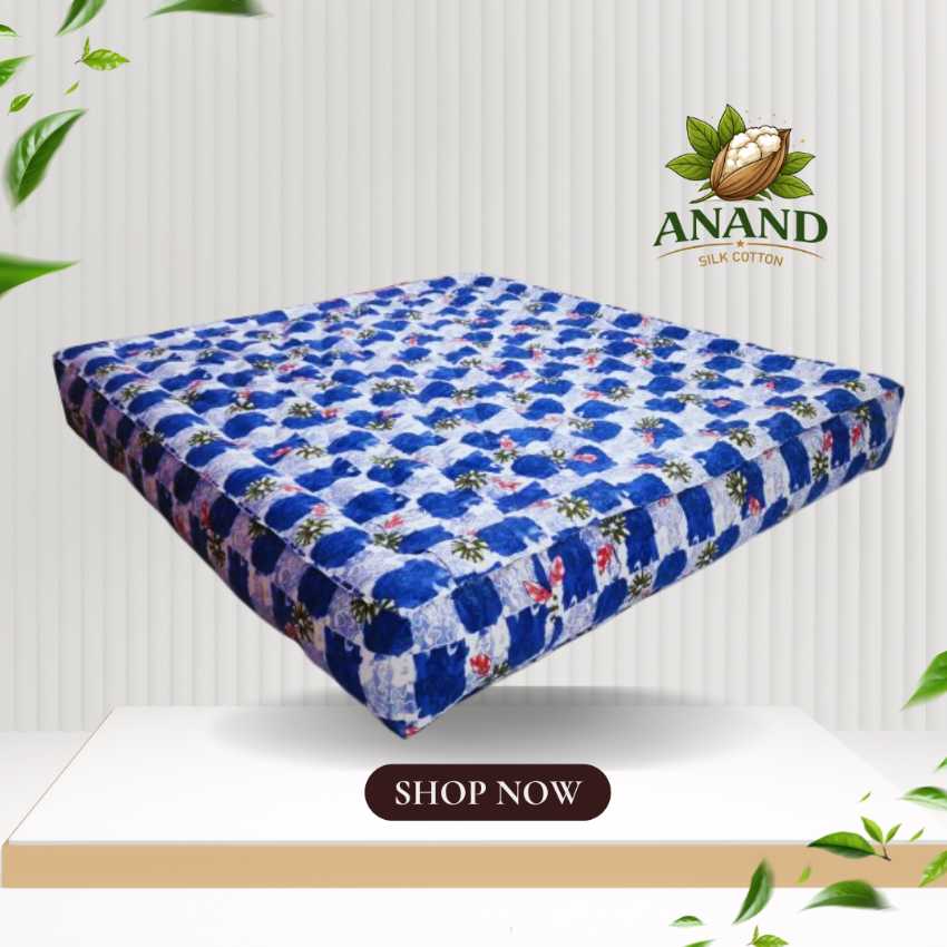 ILAVAM PANJU QUEEN SIZE-DIAMOND MODEL-JAIPURI DESIGN 78X60x6 FULLY MACHINE STICHED