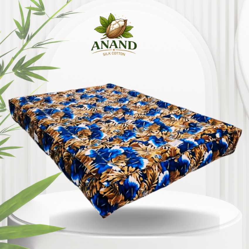 ILAVAM PANJU QUEEN SIZE DIAMOND MODEL BED-SIZE 75L X 60W X 5H THICK FULLY MACHINE STITCHED