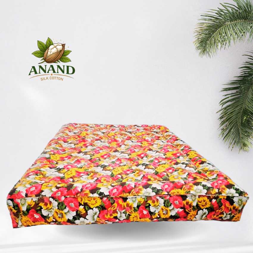 ILAVAM PANJU MATTRESS-DIAMOND MODEL-78L X 72W X 7H INCH THICK-FULLY MACHINE STITCHED