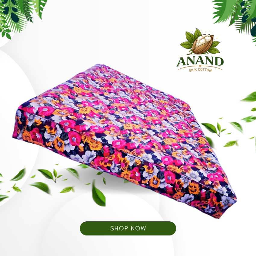 DOUBLE COT SIZE BED-DIAMOND MODEL(JAIPURI DESIGN)-SIZE 75x48x6 MACHINE STITCHED