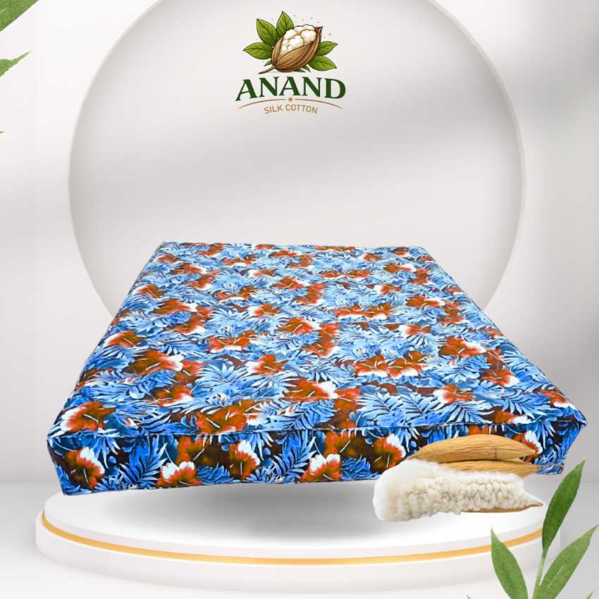 ILAVAM PANJU QUEEN SIZE MATTRESS DIAMOND PATTERN- 78 X 60 X 6 FULLY MACHINE STITCHED