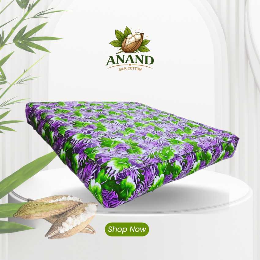 ILAVAM PANJU QUEEN SIZE BED 75X60X6 DIAMOND PATTERN-JAIPURI DESIGN,FULLY MACHINE STITCHED