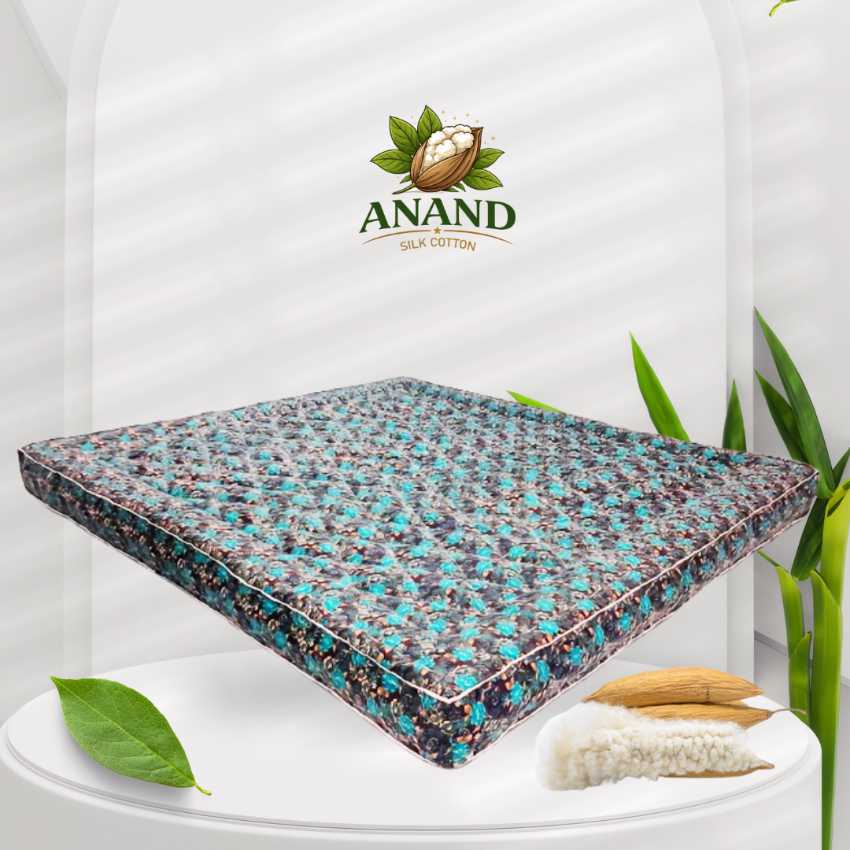 ILAVAM PANJU KING SIZE MATTRESS-78X72X6 DIAMOND PATTERN-FULLY MACHINE STITCHED